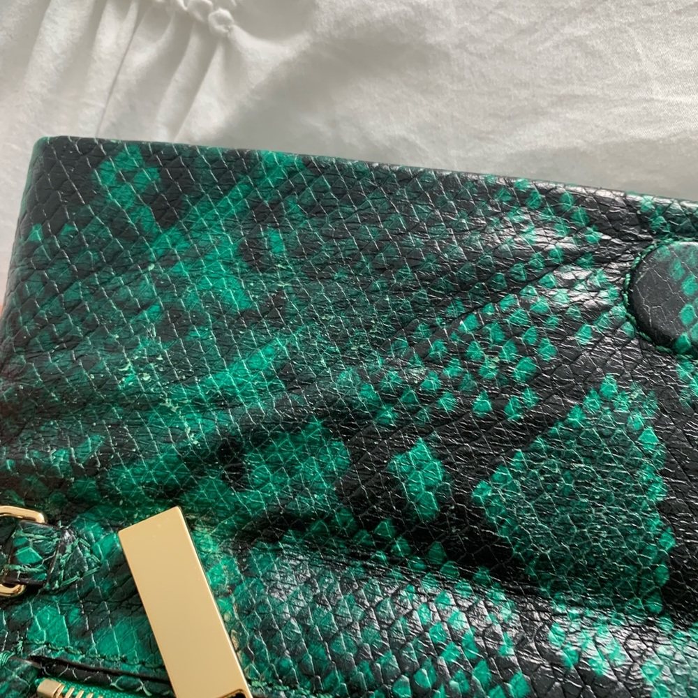 Michael Kors Emerald Snakeskin Clutch - Picture 10 of 14